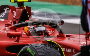 World © Octane Photographic Ltd. Formula 1 – British Grand Prix - Silverstone. Saturday 2nd July 2022. Qualifying. Scuderia Ferrari F1-75 - Carlos Sainz.