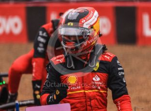 World © Octane Photographic Ltd. Formula 1 – British Grand Prix - Silverstone. Saturday 2nd July 2022. Qualifying. Scuderia Ferrari F1-75 - Carlos Sainz.