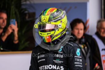 World © Octane Photographic Ltd. Formula 1 – British Grand Prix - Silverstone. Saturday 2nd July 2022. Qualifying. Mercedes-AMG Petronas F1 Team F1 W13 - Lewis Hamilton.