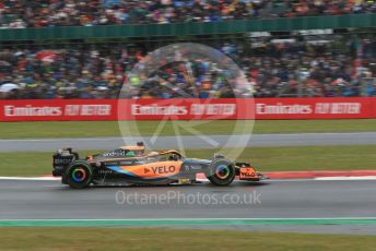 World © Octane Photographic Ltd. Formula 1 – British Grand Prix - Silverstone. Saturday 2nd July 2022. Qualifying. McLaren F1 Team MCL36 - Daniel Ricciardo.
