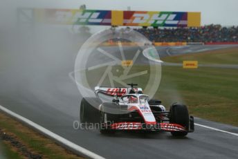 World © Octane Photographic Ltd. Formula 1 – British Grand Prix - Silverstone. Saturday 2nd July 2022. Qualifying. Haas F1 Team VF-22 - Kevin Magnussen.