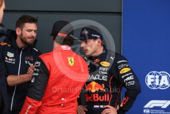 World © Octane Photographic Ltd. Formula 1 – British Grand Prix - Silverstone. Saturday 2nd July 2022. Qualifying. Scuderia Ferrari F1-75 - Carlos Sainz and Oracle Red Bull Racing RB18 – Max Verstappen.,