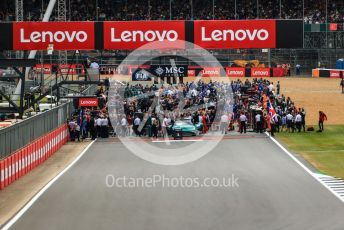 World © Octane Photographic Ltd. Formula 1 – British Grand Prix - Silverstone. Sunday 3rd July 2022. Race. The grid forms up and prepares for race start.