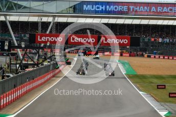 World © Octane Photographic Ltd. Formula 1 – British Grand Prix - Silverstone. Sunday 3rd July 2022. Race. 5 lights prior to start.
