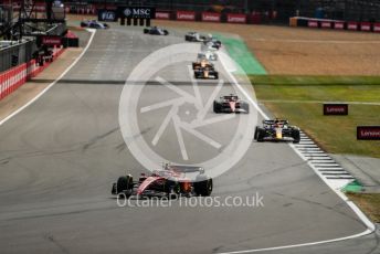 World © Octane Photographic Ltd. Formula 1 – British Grand Prix - Silverstone. Sunday 3rd July 2022. Race. Scuderia Ferrari F1-75 - Carlos Sainz and Oracle Red Bull Racing RB18 – Max Verstappen.