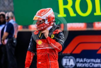 World © Octane Photographic Ltd. Formula 1 – British Grand Prix - Silverstone. Sunday 3rd July 2022. Parc Ferme. Scuderia Ferrari F1-75 - Charles Leclerc.