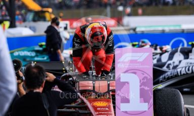 World © Octane Photographic Ltd. Formula 1 – British Grand Prix - Silverstone. Sunday 3rd July 2022. Parc Ferme. Scuderia Ferrari F1-75 - Carlos Sainz.