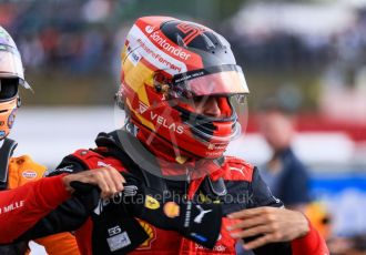 World © Octane Photographic Ltd. Formula 1 – British Grand Prix - Silverstone. Sunday 3rd July 2022. Parc Ferme. Scuderia Ferrari F1-75 - Carlos Sainz.