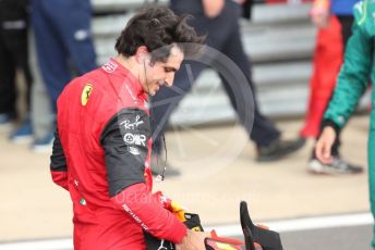 World © Octane Photographic Ltd. Formula 1 – British Grand Prix - Silverstone. Sunday 3rd July 2022. Parc Ferme. Scuderia Ferrari F1-75 - Carlos Sainz.