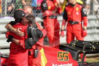 World © Octane Photographic Ltd. Formula 1 – British Grand Prix - Silverstone. Sunday 3rd July 2022. Parc Ferme. Scuderia Ferrari F1-75 - Carlos Sainz.