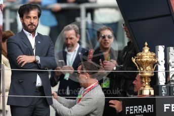 World © Octane Photographic Ltd. Formula 1 – British Grand Prix - Silverstone. Sunday 3rd July 2022. Podium. Head of FIA - Mohammed bin Sulayem.