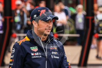 World © Octane Photographic Ltd. Formula 1 – British Grand Prix - Silverstone. Saturday 2nd July 2022. Paddock. Oracle Red Bull Racing RB18 – Sergio Perez.