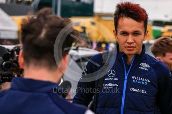 World © Octane Photographic Ltd. Formula 1 – British Grand Prix - Silverstone. Saturday 2nd July 2022. Paddock. Williams Racing FW44 - Alex Albon.