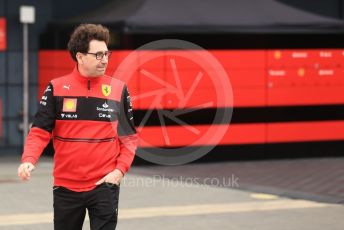 World © Octane Photographic Ltd. Formula 1 – British Grand Prix - Silverstone. Saturday 2nd July 2022. Paddock. Scuderia Ferrari Team Principal - Mattia Binotto.