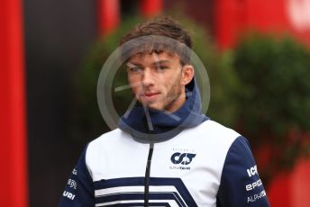 World © Octane Photographic Ltd. Formula 1 – British Grand Prix - Silverstone. Saturday 2nd July 2022. Paddock. Scuderia AlphaTauri AT03 - Pierre Gasly.