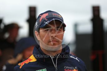 World © Octane Photographic Ltd. Formula 1 – British Grand Prix - Silverstone. Saturday 2nd July 2022. Paddock. Oracle Red Bull Racing RB18 – Sergio Perez.