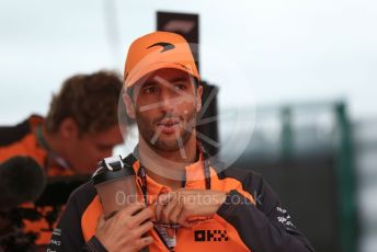 World © Octane Photographic Ltd. Formula 1 – British Grand Prix - Silverstone. Saturday 2nd July 2022. Paddock. McLaren F1 Team MCL36 - Daniel Ricciardo.