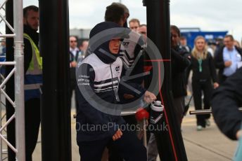 World © Octane Photographic Ltd. Formula 1 – British Grand Prix - Silverstone. Saturday 2nd July 2022. Paddock. Scuderia AlphaTauri AT03 - Yuki Tsunoda.