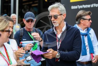 World © Octane Photographic Ltd. Formula 1 – British Grand Prix - Silverstone. Sunday 3rd July 2022. Paddock. Damon Hill.