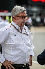 World © Octane Photographic Ltd. Formula 1 – British Grand Prix - Silverstone. Sunday 3rd July 2022. Paddock. F1 CEO Ross Brawn.