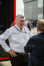 World © Octane Photographic Ltd. Formula 1 – British Grand Prix - Silverstone. Sunday 3rd July 2022. Paddock. F1 CEO Ross Brawn.
