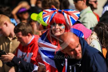 World © Octane Photographic Ltd. Formula 1 – British Grand Prix - Silverstone. Sunday 3rd July 2022. Paddock. Mercedes Fans.