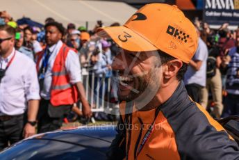 World © Octane Photographic Ltd. Formula 1 – British Grand Prix - Silverstone. Sunday 3rd July 2022. Paddock. McLaren F1 Team MCL36 - Daniel Ricciardo.
