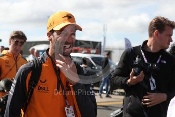 World © Octane Photographic Ltd. Formula 1 – British Grand Prix - Silverstone. Sunday 3rd July 2022. Paddock. McLaren F1 Team MCL36 - Daniel Ricciardo.