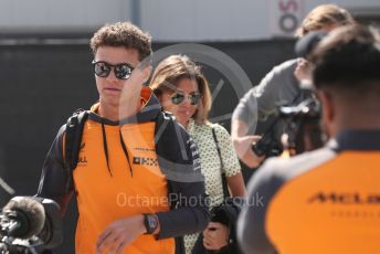 World © Octane Photographic Ltd. Formula 1 – British Grand Prix - Silverstone. Sunday 3rd July 2022. Paddock. McLaren F1 Team MCL36 - Lando Norris.