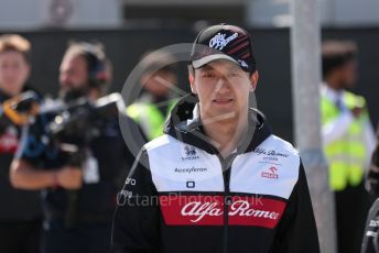 World © Octane Photographic Ltd. Formula 1 – British Grand Prix - Silverstone. Sunday 3rd July 2022. Paddock. Alfa Romeo F1 Team Orlen C42 - Guanyu Zhou.
