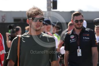 World © Octane Photographic Ltd. Formula 1 – British Grand Prix - Silverstone. Sunday 3rd July 2022. Paddock. Scuderia AlphaTauri AT03 - Pierre Gasly.