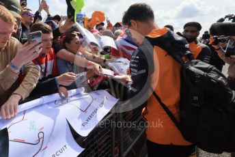 World © Octane Photographic Ltd. Formula 1 – British Grand Prix - Silverstone. Sunday 3rd July 2022. Paddock. McLaren F1 Team MCL36 - Lando Norris.