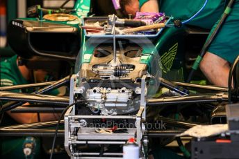 World © Octane Photographic Ltd. Formula 1 – British Grand Prix - Silverstone. Thursday 30th June 2022. Pitlane. Aston Martin Aramco Cognizant F1 Team AMR22