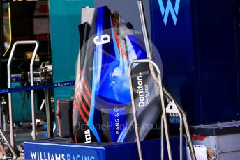 World © Octane Photographic Ltd. Formula 1 – British Grand Prix - Silverstone. Thursday 30th June 2022. Pitlane. Williams Racing FW44 - Nicholas Latifi.