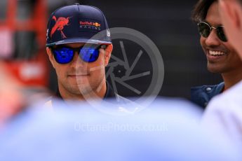 World © Octane Photographic Ltd. Formula 1 – British Grand Prix - Silverstone. Thursday 30th June 2022. Paddock. Oracle Red Bull Racing RB18 – Sergio Perez.