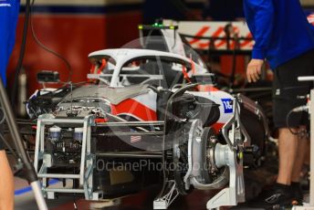 World © Octane Photographic Ltd. Formula 1 – British Grand Prix - Silverstone. Thursday 30th June 2022. Pitlane. Haas F1 Team VF-22