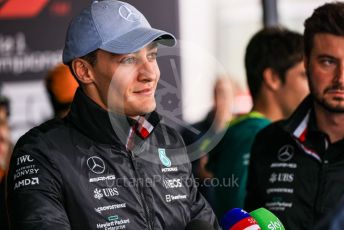 World © Octane Photographic Ltd. Formula 1 – British Grand Prix - Silverstone. Thursday 30th June 2022. Paddock. Mercedes-AMG Petronas F1 Team F1 W13 - George Russell.