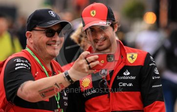 World © Octane Photographic Ltd. Formula 1 – British Grand Prix - Silverstone. Thursday 30th June 2022. Paddock. Scuderia Ferrari F1-75 - Carlos Sainz.