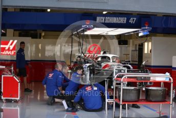 World © Octane Photographic Ltd. Formula 1 – British Grand Prix - Silverstone. Thursday 30th June 2022. Pitlane. Haas F1 Team VF-22 - Mick Schumacher.