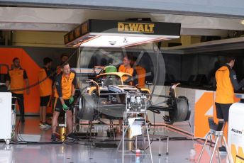 World © Octane Photographic Ltd. Formula 1 – British Grand Prix - Silverstone. Thursday 30th June 2022. Pitlane. McLaren F1 Team MCL36