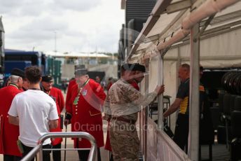 World © Octane Photographic Ltd. Formula 1 – British Grand Prix - Silverstone. Thursday 30th June 2022. Paddock. Chelsea Pensioners and British Army guests