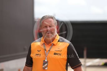 World © Octane Photographic Ltd. Formula 1 – British Grand Prix - Silverstone. Thursday 30th June 2022. Paddock. McLaren F1 Team CEO  - Zack Brown.