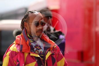 World © Octane Photographic Ltd. Formula 1 – British Grand Prix - Silverstone. Thursday 30th June 2022. Paddock. Mercedes-AMG Petronas F1 Team F1 W13 - Lewis Hamilton.