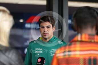 World © Octane Photographic Ltd. Formula 1 – British Grand Prix - Silverstone. Thursday 30th June 2022. Paddock. Aston Martin Aramco Cognizant F1 Team AMR22 - Lance Stroll.