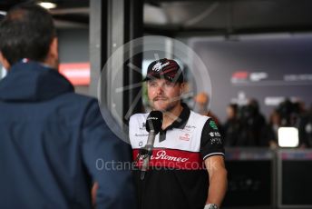 World © Octane Photographic Ltd. Formula 1 – British Grand Prix - Silverstone. Thursday 30th June 2022. Paddock. Alfa Romeo F1 Team Orlen C42 - Valtteri Bottas.