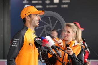 World © Octane Photographic Ltd. Formula 1 – British Grand Prix - Silverstone. Thursday 30th June 2022. Paddock. McLaren F1 Team MCL36 - Daniel Ricciardo.