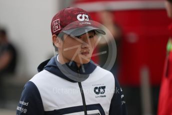 World © Octane Photographic Ltd. Formula 1 – British Grand Prix - Silverstone. Thursday 30th June 2022. Paddock. Scuderia AlphaTauri AT03 - Yuki Tsunoda.