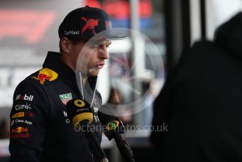 World © Octane Photographic Ltd. Formula 1 – British Grand Prix - Silverstone. Thursday 30th June 2022. Paddock. Oracle Red Bull Racing RB18 – Max Verstappen.