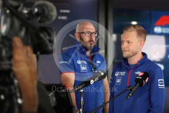 World © Octane Photographic Ltd. Formula 1 – British Grand Prix - Silverstone. Thursday 30th June 2022. Paddock. Haas F1 Team VF-22 - Kevin Magnussen.