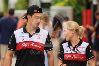 World © Octane Photographic Ltd. Formula 1 – Singapore Grand Prix - Marina Bay, Singapore. Sunday 2nd October 2022. Drivers’ parade. Alfa Romeo F1 Team Orlen C42 - Guanyu Zhou.
